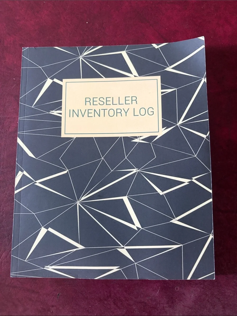 Reseller Inventory Log Notebook - Navy Blue NEW